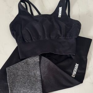 GYMSHARK 2pc SET🖤🩶
